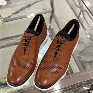Cole Haan Men's  British Tan Leather Oxfords